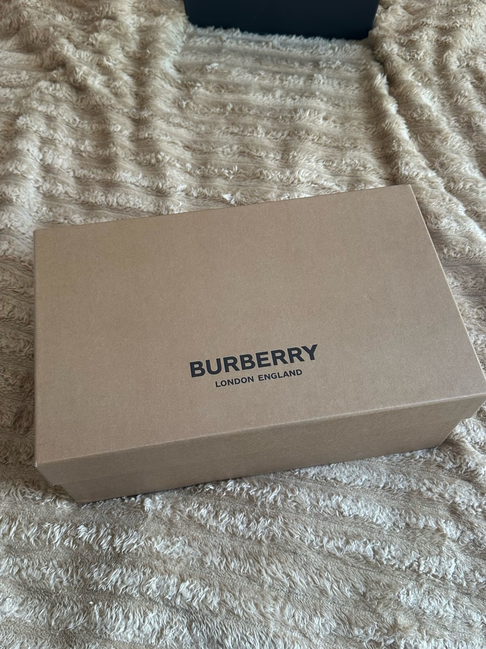 Burberry Tan Brown Logo shoe Box